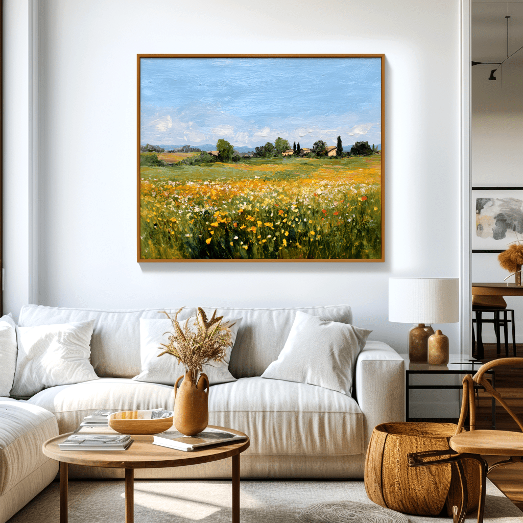 Golden Meadow – Field Landscape Oil Painting #awp26 Painting artwepaint 