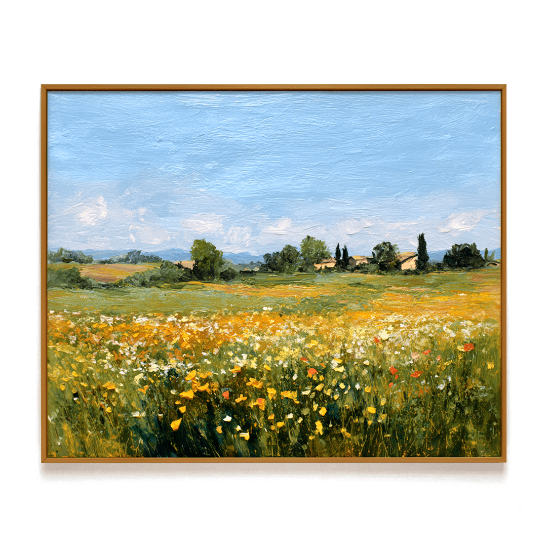 Golden Meadow – Field Landscape Oil Painting #awp26 Painting artwepaint 