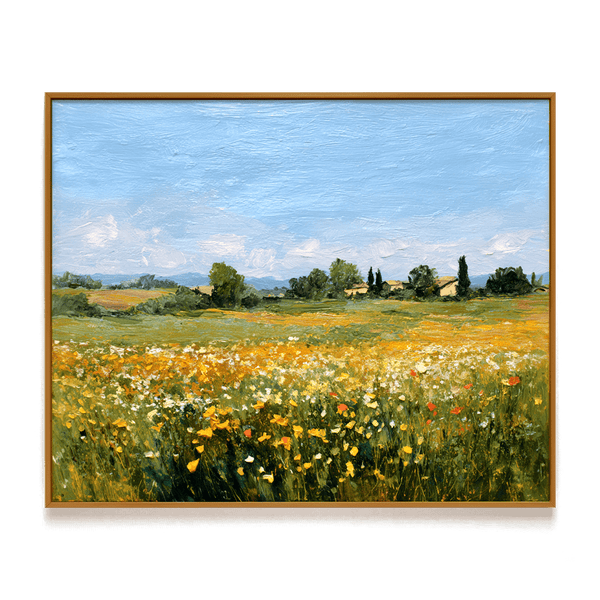 Golden Meadow – Field Landscape Oil Painting #awp26 Painting artwepaint 