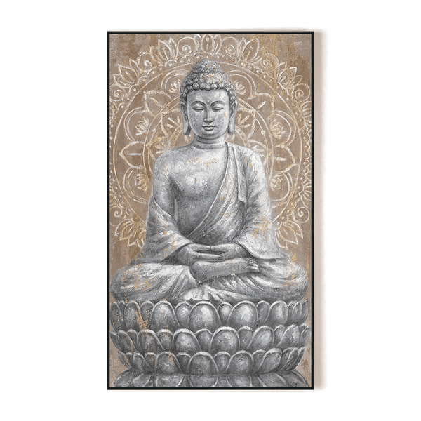 Golden Meditation - Buddha on Lotus Painting#L5011 Painting artwepaint 