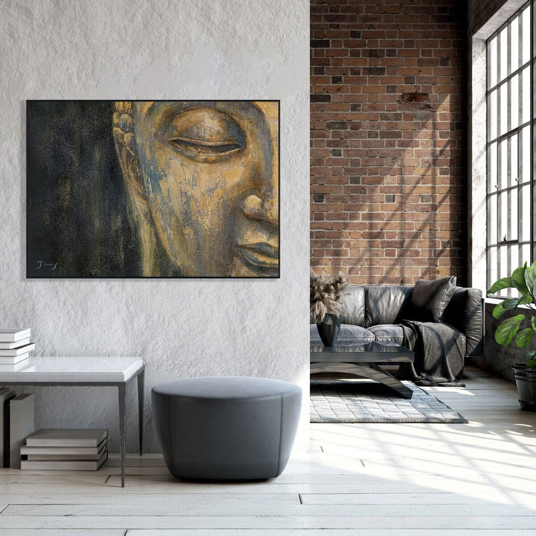 Golden Mirage - Textured Buddha Glow #H8155 Painting artwepaint 