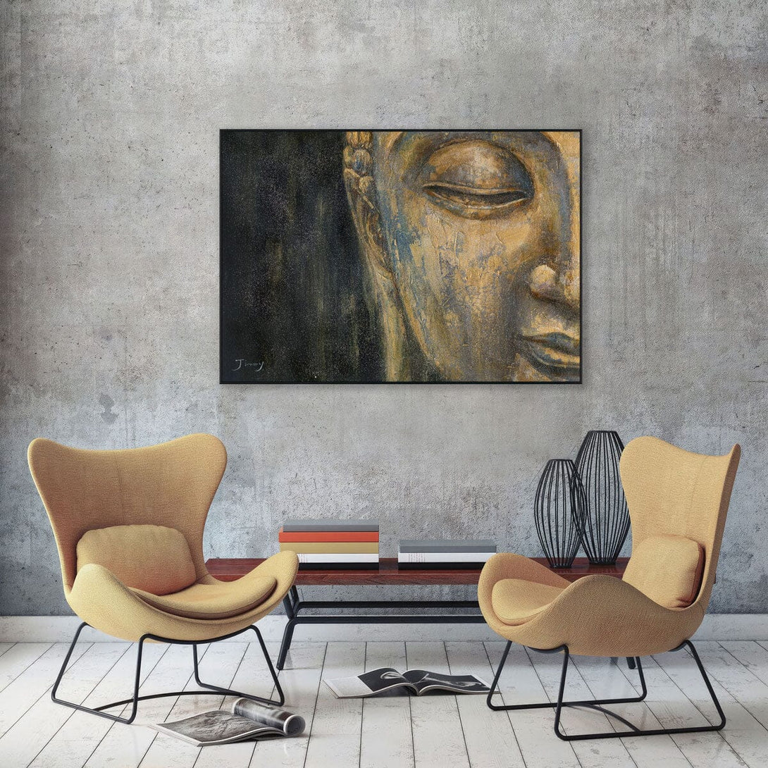 Golden Mirage - Textured Buddha Glow #H8155 Painting artwepaint 
