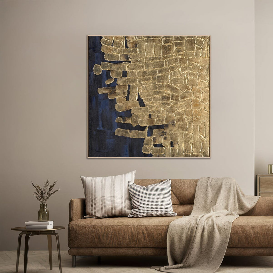 Golden Mosaic - Luxe Abstract Texture #M4656 Painting artwepaint 
