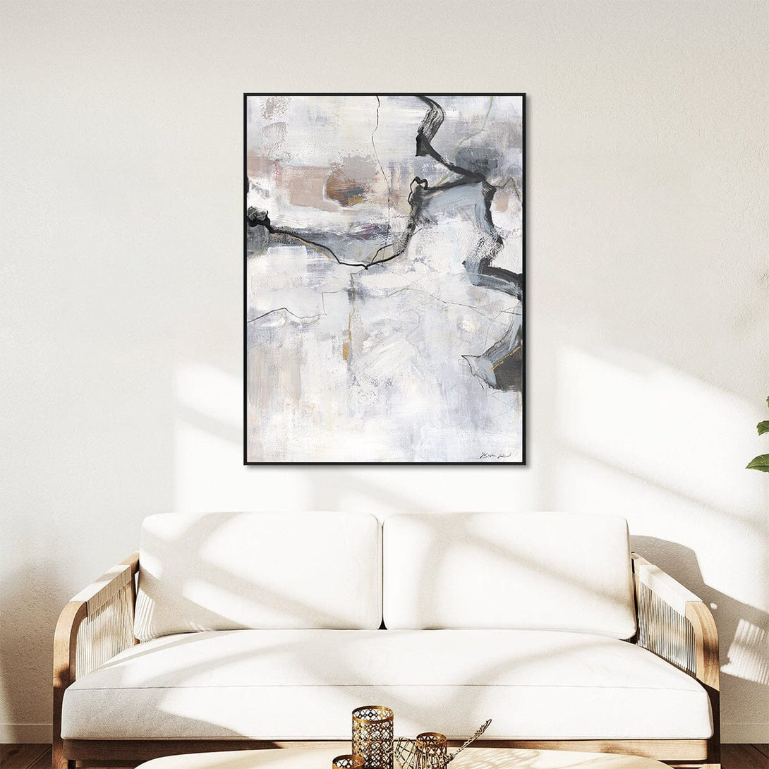 Golden Motion - Black & White Abstract Painting#M6886 Painting artwepaint 
