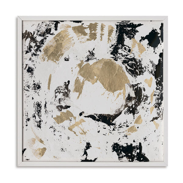 Golden Orbit - Black and White Abstract Painting #M5644 Painting artwepaint 
