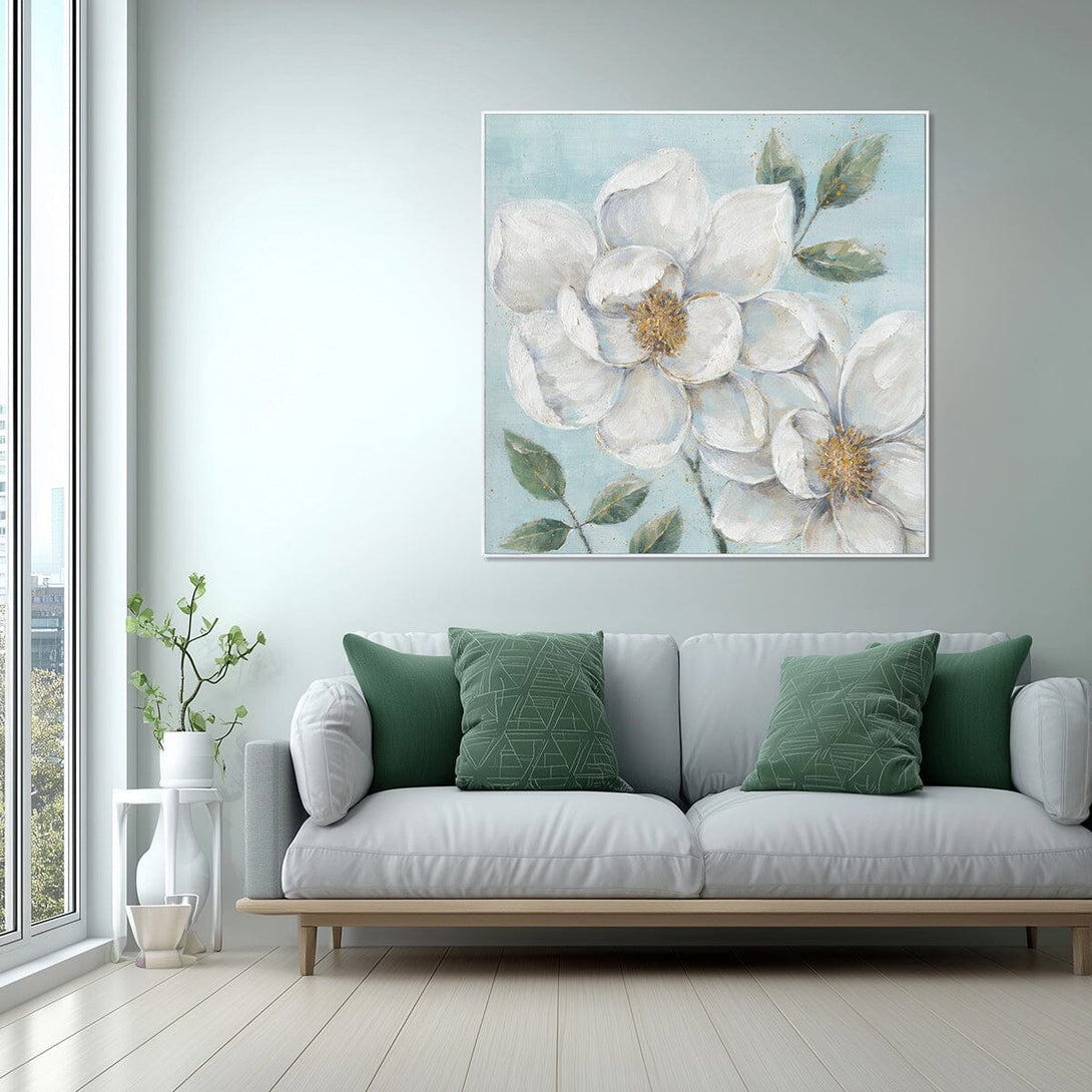 Golden Petals – Foil Floral Painting#L0722 Painting artwepaint 