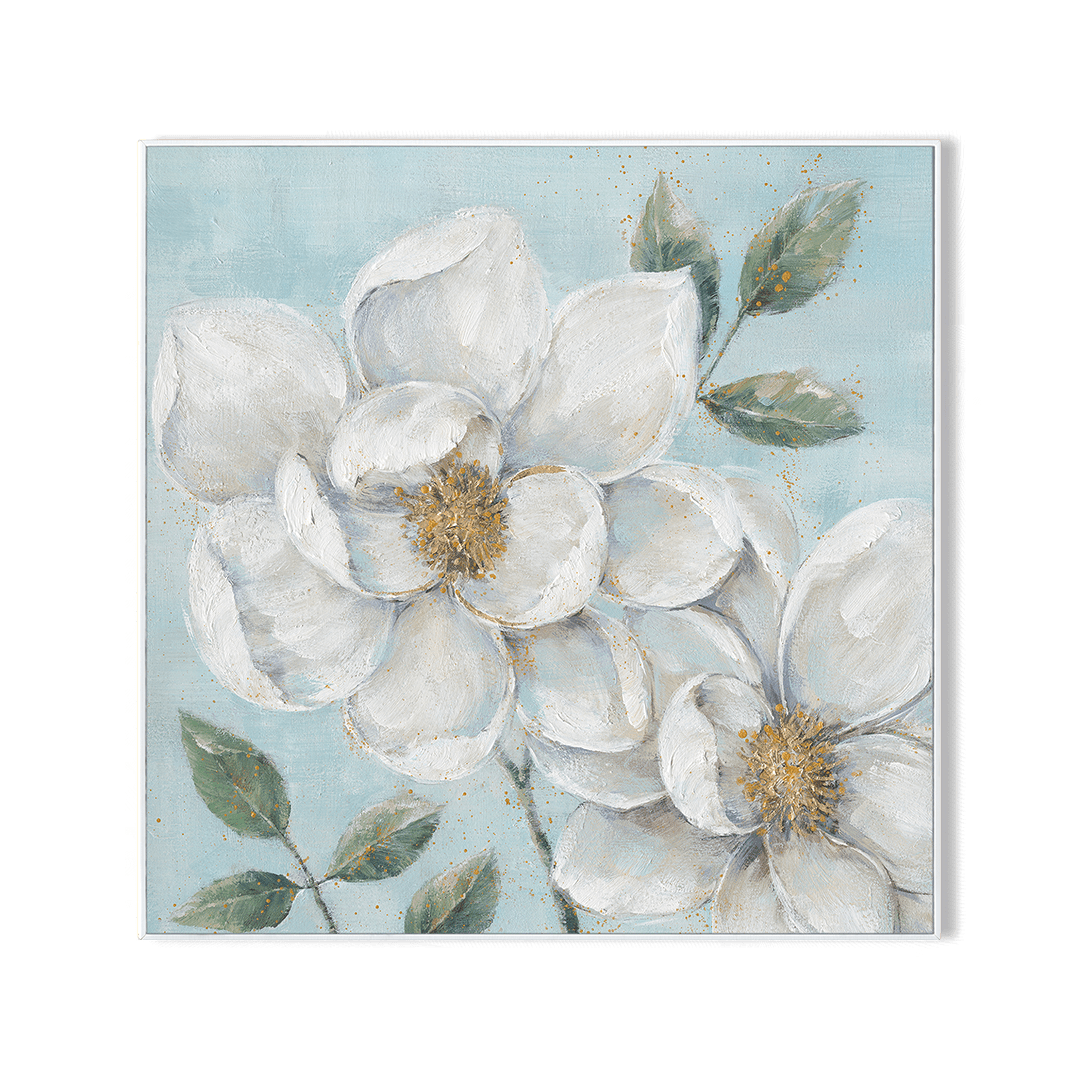 Golden Petals – Foil Floral Painting#L0722 Painting artwepaint 