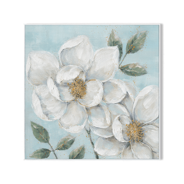 Golden Petals – Foil Floral Painting#L0722 Painting artwepaint 