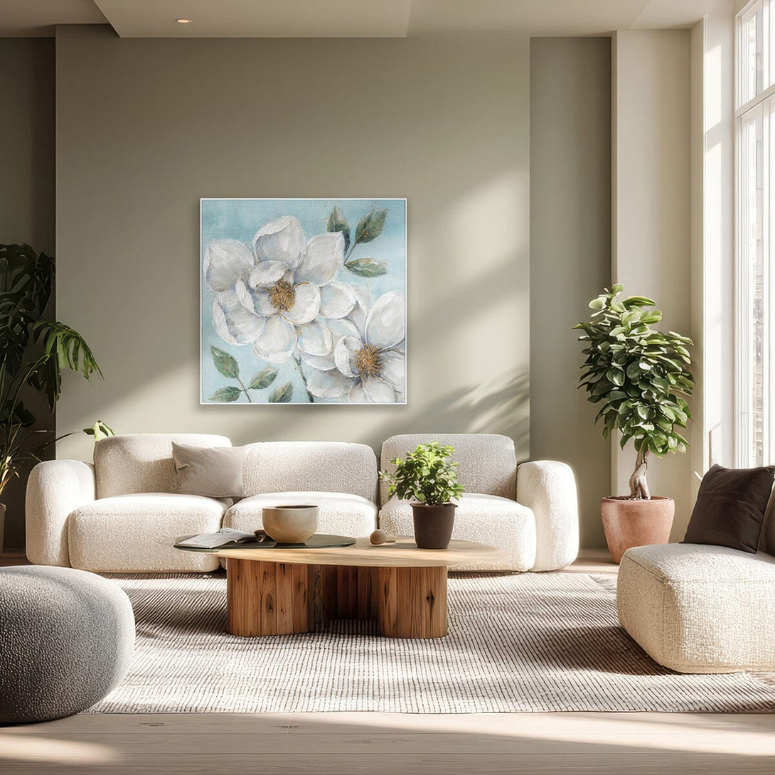 Golden Petals – Foil Floral Painting#L0722 Painting artwepaint 