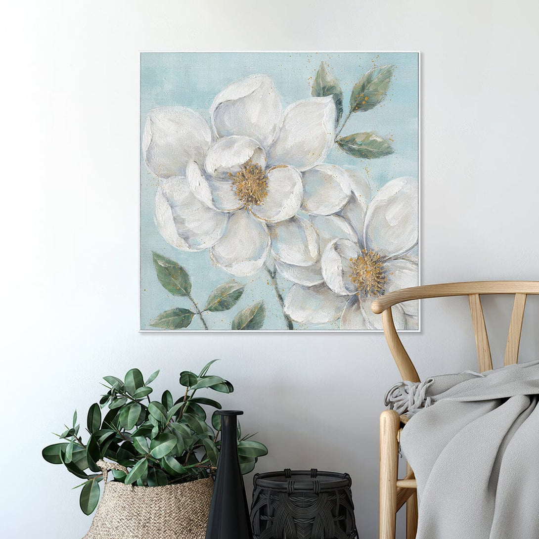 Golden Petals – Foil Floral Painting#L0722 Painting artwepaint 