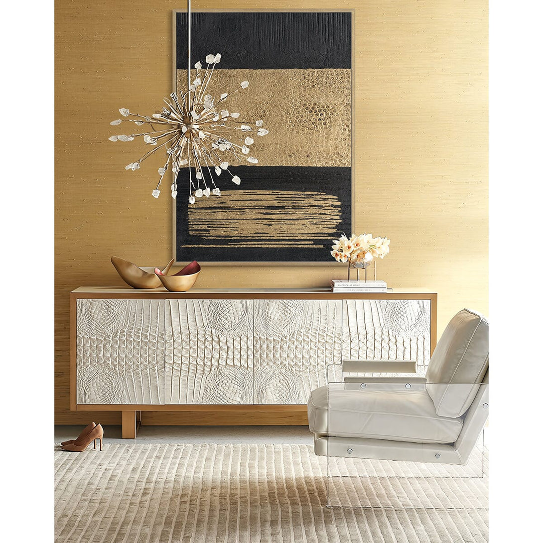 Golden Prelude - Black & Gold Textured Art#M4506 Painting artwepaint 