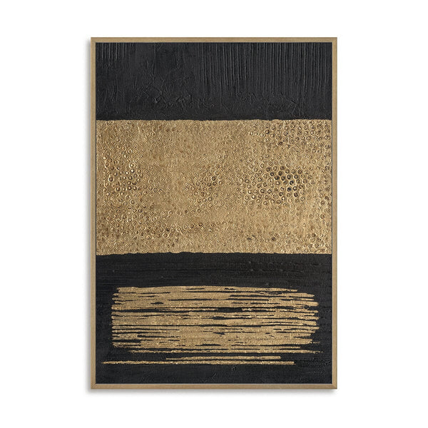 Golden Prelude - Black & Gold Textured Art#M4506 Painting artwepaint 