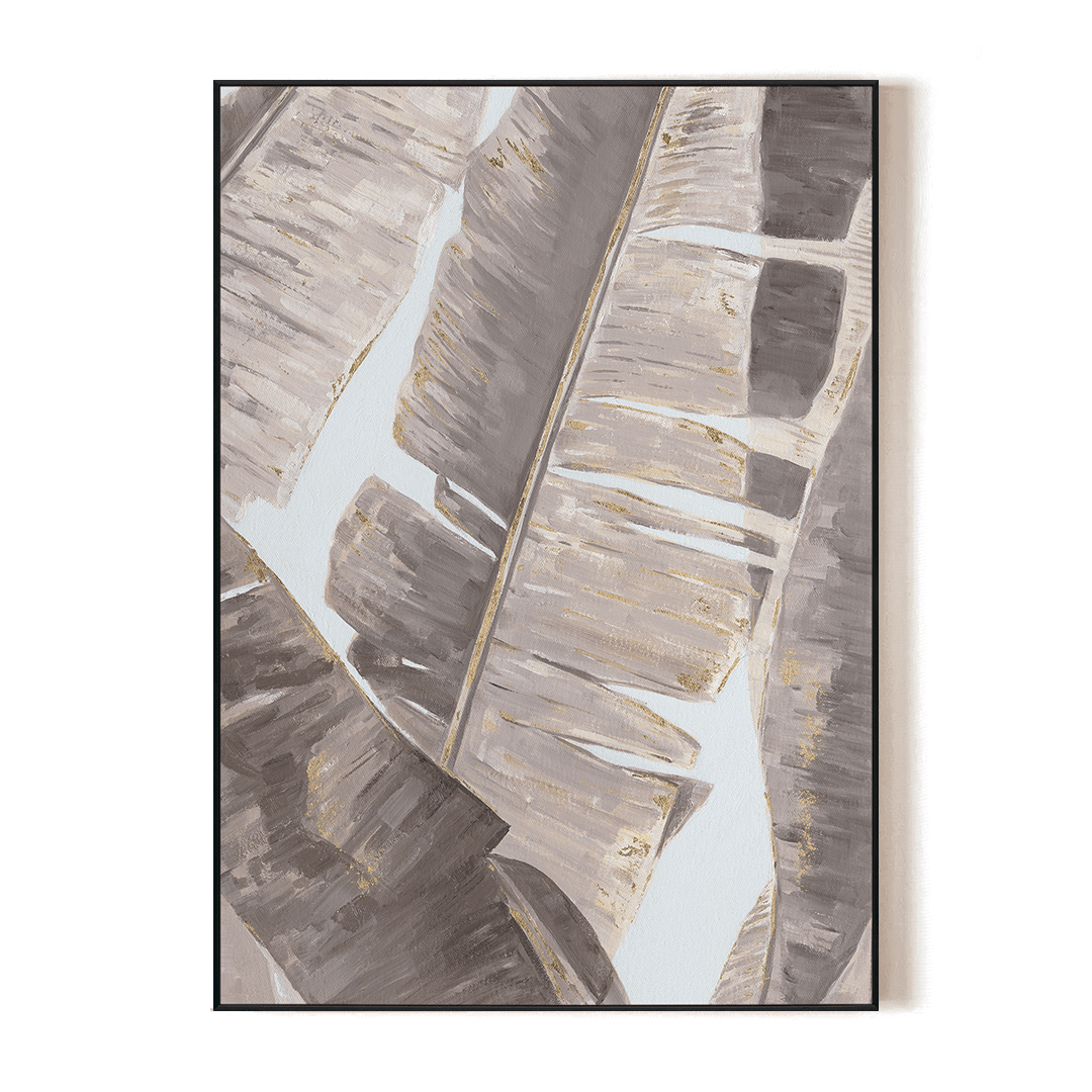 Golden Rhythm - Banana Leaf Abstract Art#L3674 Painting artwepaint 