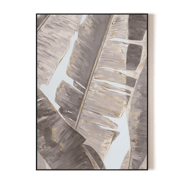 Golden Rhythm - Banana Leaf Abstract Art#L3674 Painting artwepaint 