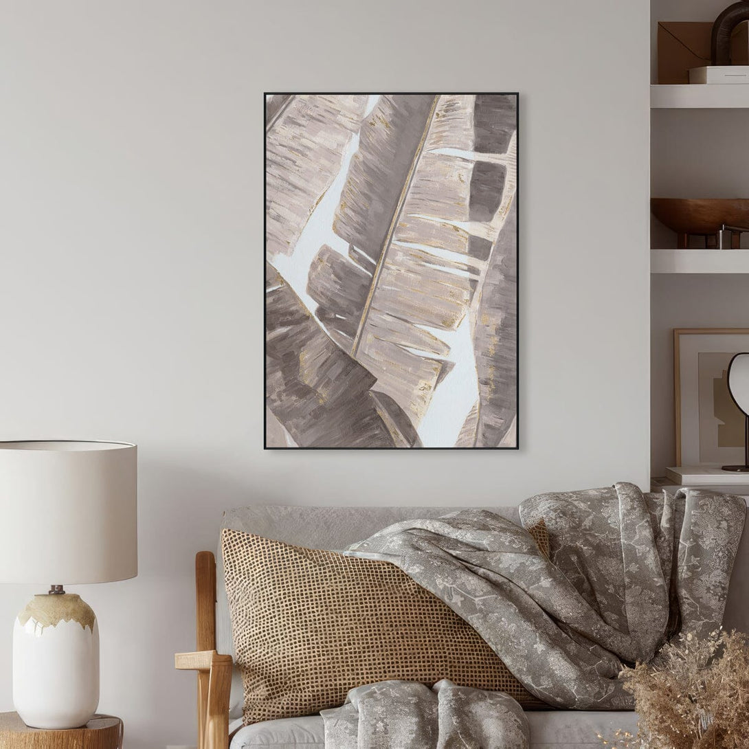 Golden Rhythm - Banana Leaf Abstract Art#L3674 Painting artwepaint 