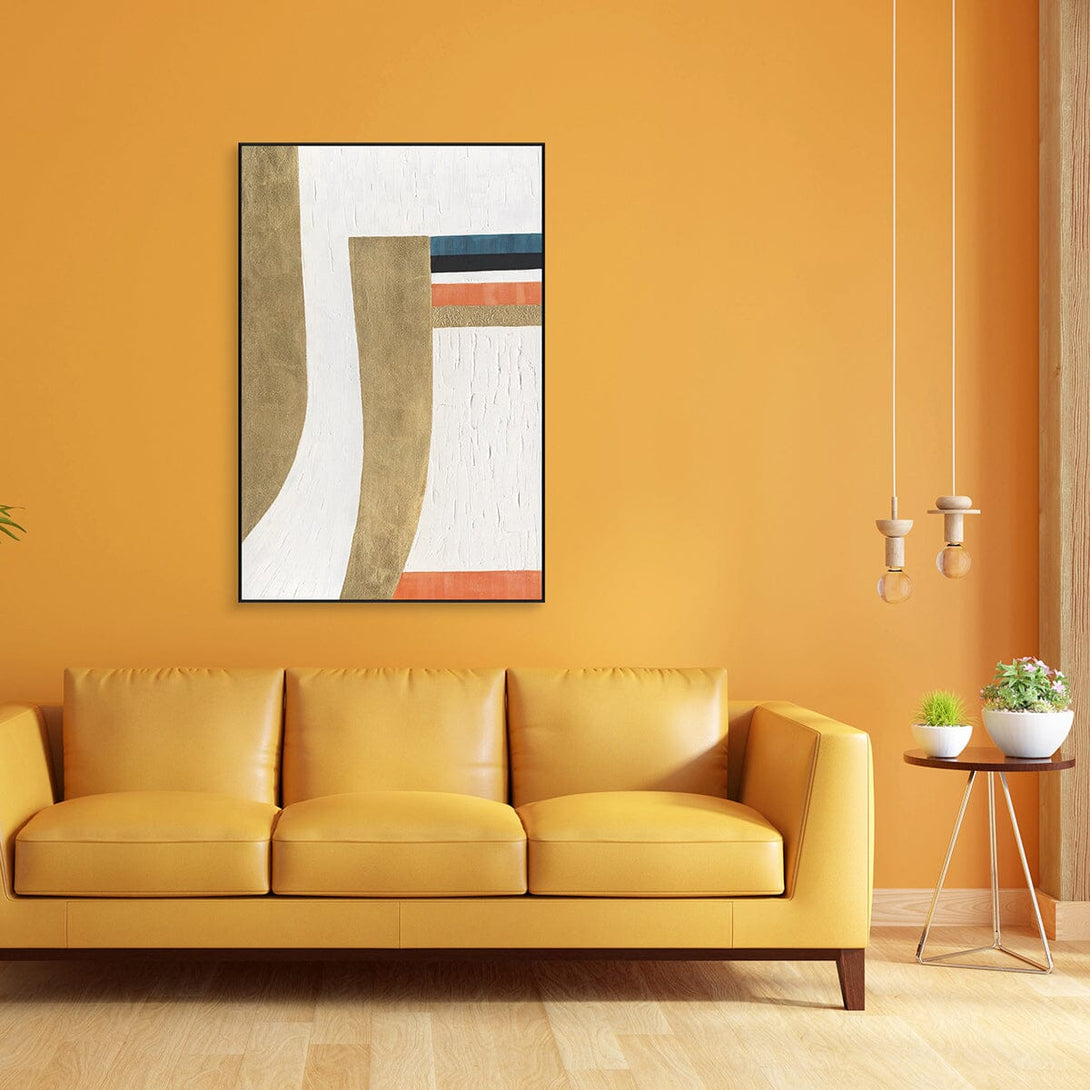 Golden Rhythm - Modern Geometric Abstract#M4653 Painting artwepaint 