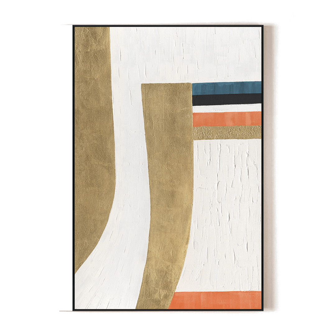 Golden Rhythm - Modern Geometric Abstract#M4653 Painting artwepaint 