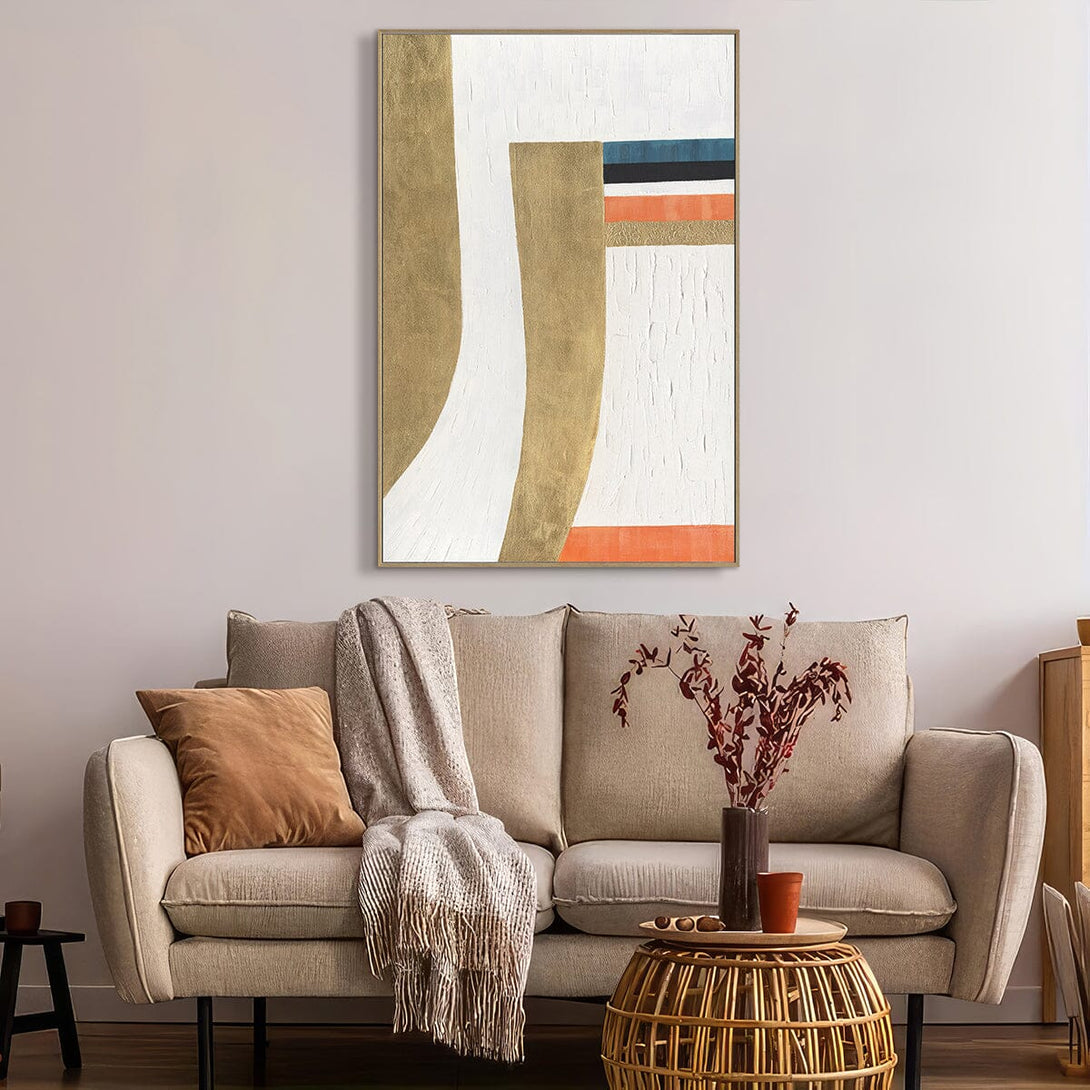 Golden Rhythm - Modern Geometric Abstract#M4653 Painting artwepaint 