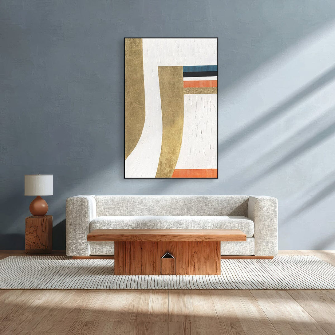 Golden Rhythm - Modern Geometric Abstract#M4653 Painting artwepaint 
