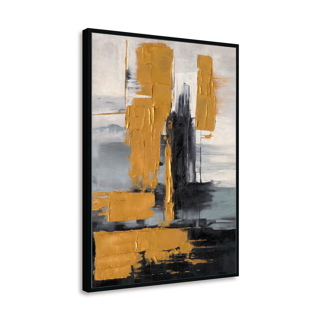 Golden Rise - Modern Abstract Canvas #M4776 Painting artwepaint 