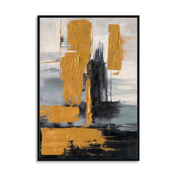 Golden Rise - Modern Abstract Canvas #M4776 Painting artwepaint 
