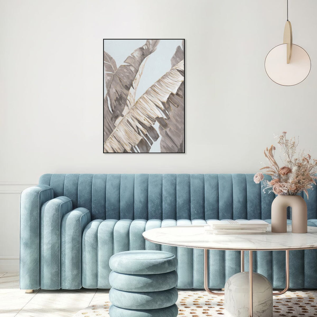 Golden Shadow - Banana Leaf Abstract Painting#L3676 Painting artwepaint 