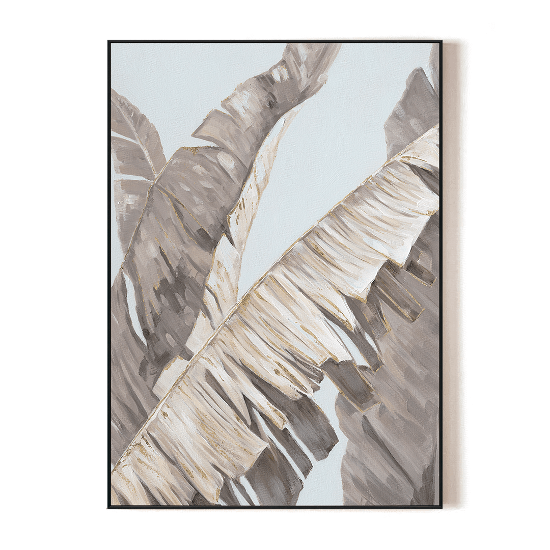 Golden Shadow - Banana Leaf Abstract Painting#L3676 Painting artwepaint 