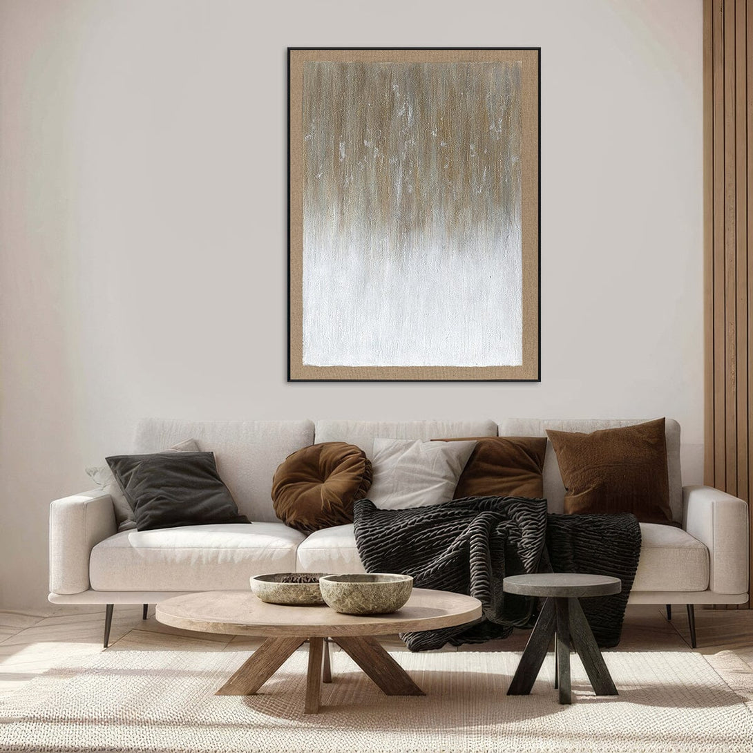 Golden Silence - Brown Textured Abstract #J5070 Painting artwepaint 