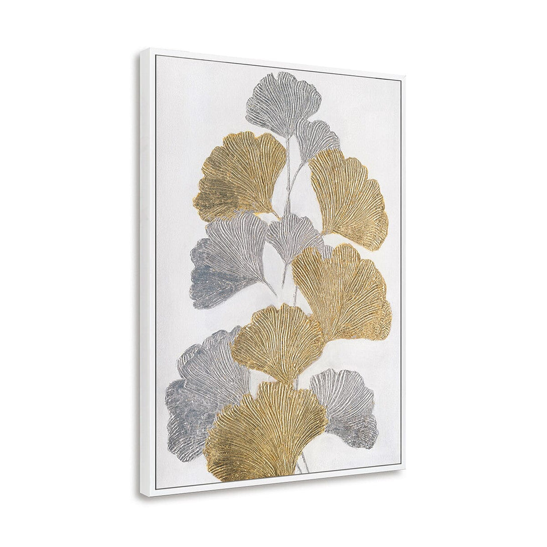 Golden & Silver Dance - Ginkgo Relief Art Painting#L5078 Painting artwepaint 