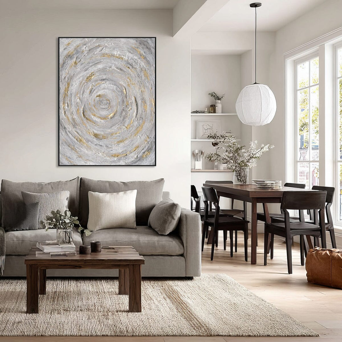 Golden Spiral-Textured Abstract Painting #P4554 Painting artwepaint 