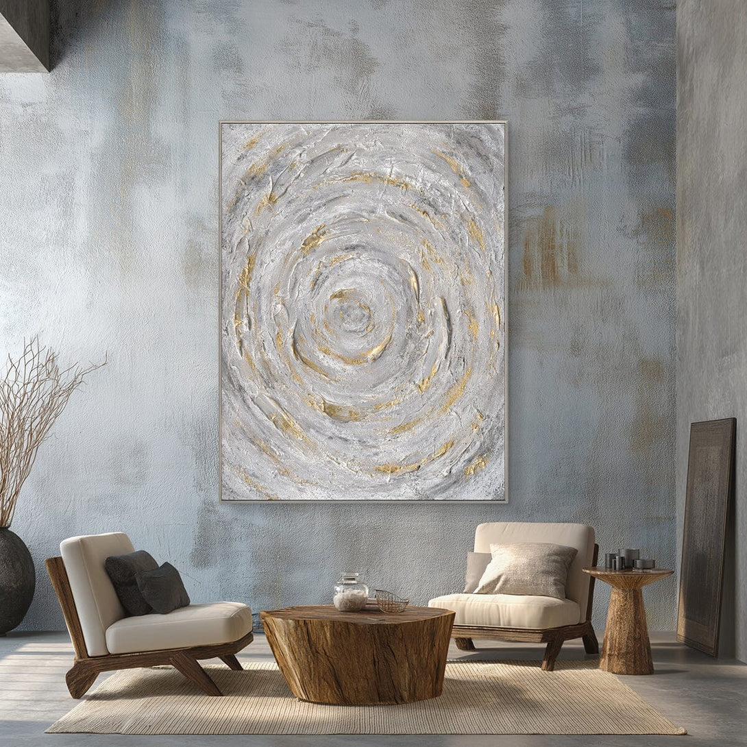 Golden Spiral-Textured Abstract Painting #P4554 Painting artwepaint 