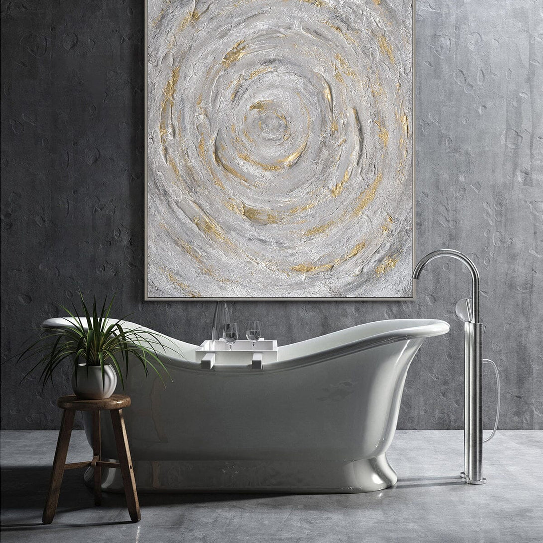 Golden Spiral-Textured Abstract Painting #P4554 Painting artwepaint 