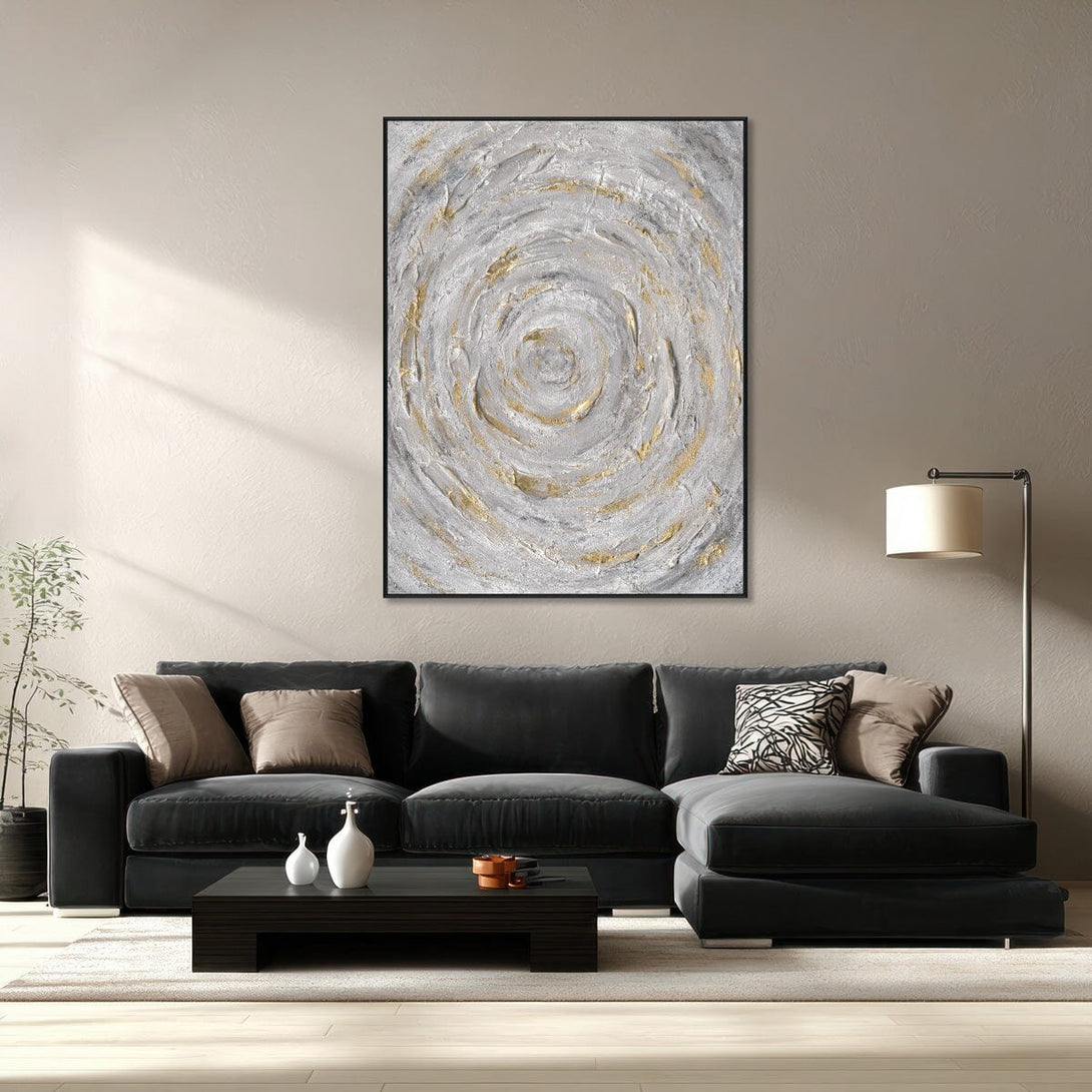 Golden Spiral-Textured Abstract Painting #P4554 Painting artwepaint 