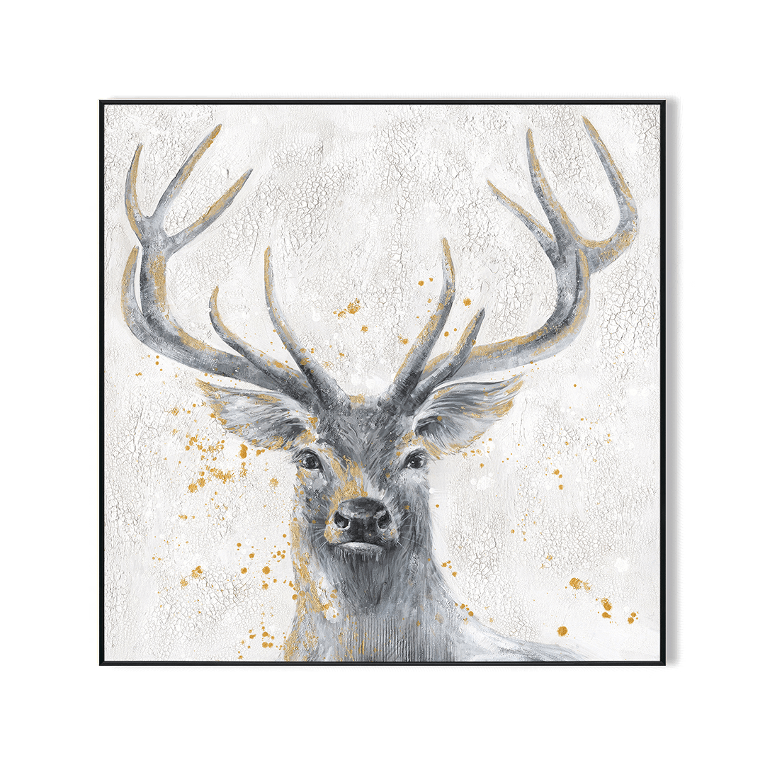Golden Stag - Abstract Textured Painting#L4534 Painting artwepaint 