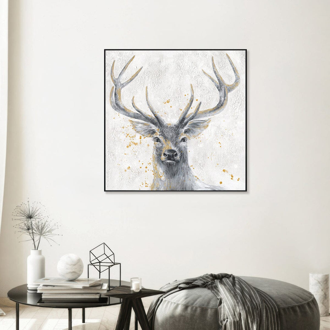 Golden Stag - Abstract Textured Painting#L4534 Painting artwepaint 