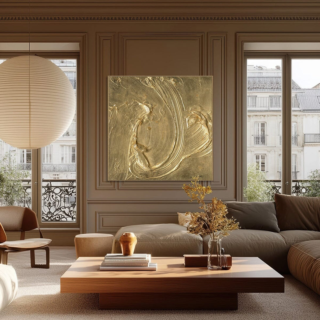 Golden Surge - Textured Abstract Masterpiece #MM6006 Painting artwepaint 