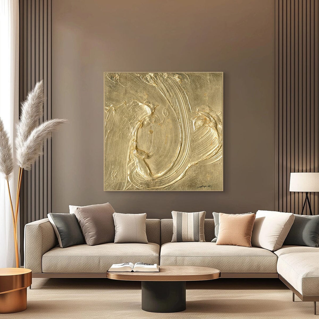Golden Surge - Textured Abstract Masterpiece #MM6006 Painting artwepaint 