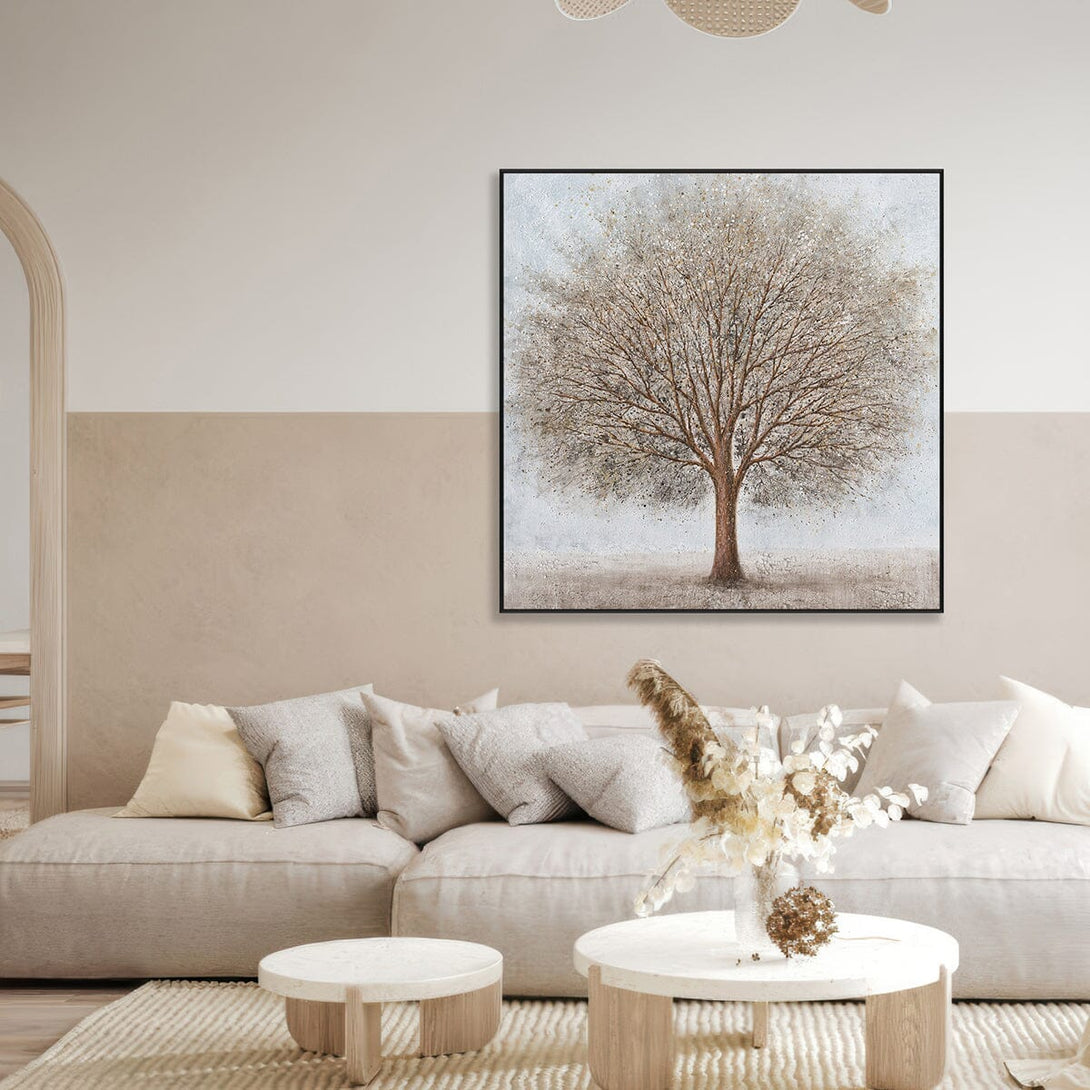 Golden Tranquility – Abstract Tree Painting #K4110 Painting artwepaint 