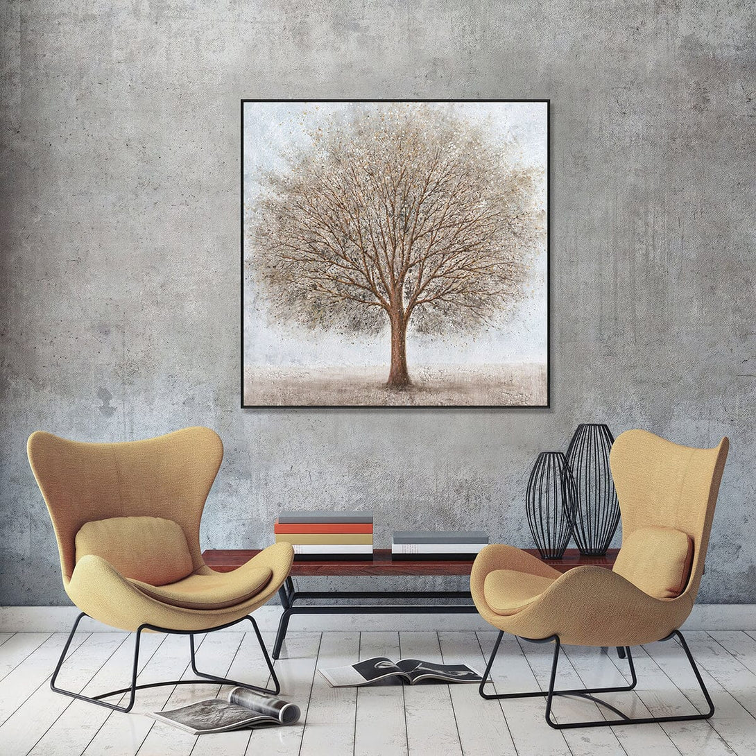 Golden Tranquility – Abstract Tree Painting #K4110 Painting artwepaint 