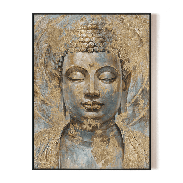 Golden Tranquility - Buddha Close-Up Painting#L0682 Painting artwepaint 