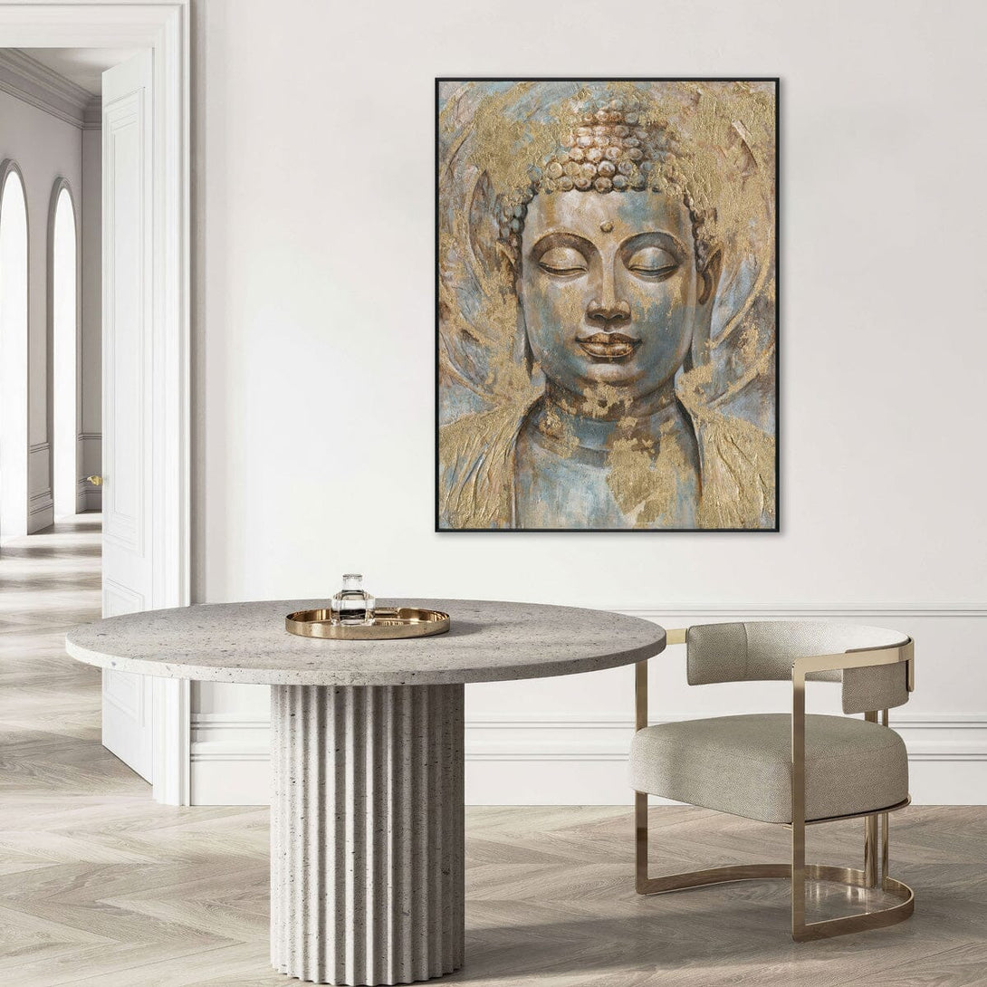 Golden Tranquility - Buddha Close-Up Painting#L0682 Painting artwepaint 