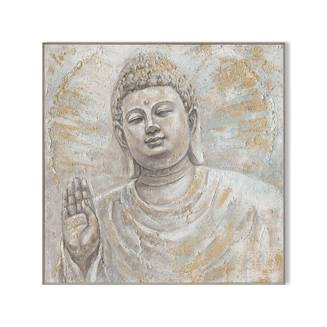 Golden Tranquility - Textured Buddha Art#L0700 Painting artwepaint 