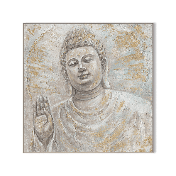 Golden Tranquility - Textured Buddha Art#L0700 Painting artwepaint 
