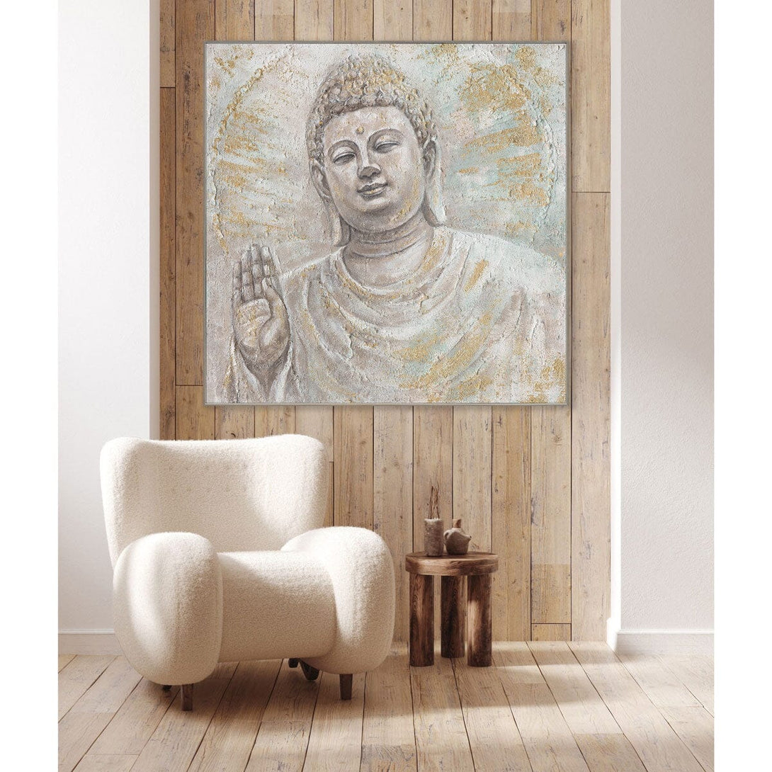 Golden Tranquility - Textured Buddha Art#L0700 Painting artwepaint 