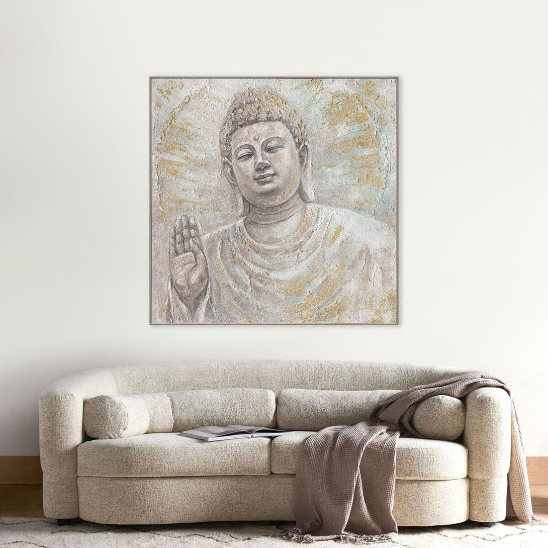 Golden Tranquility - Textured Buddha Art#L0700 Painting artwepaint 