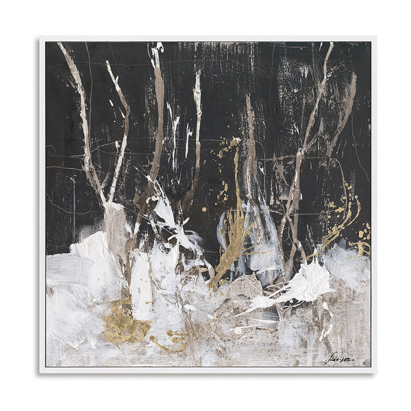 Golden Whisper - Black Gold Abstract Painting #M5661 Painting artwepaint 