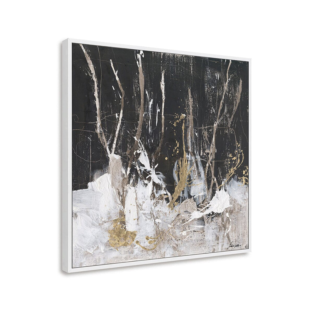 Golden Whisper - Black Gold Abstract Painting #M5661 Painting artwepaint 
