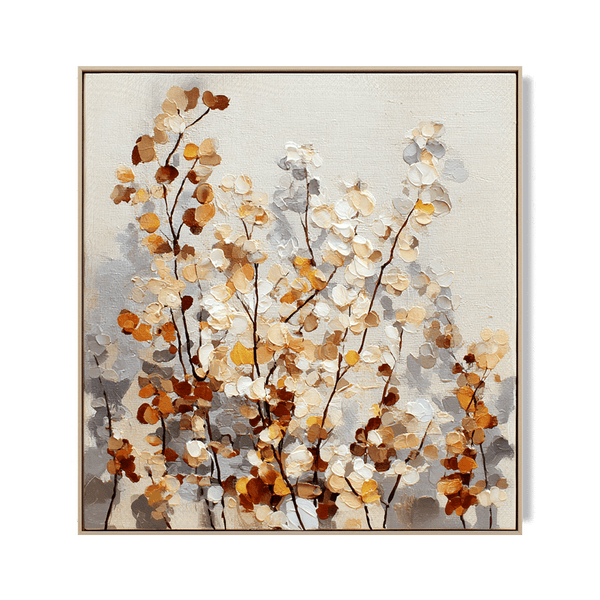 Golden Whisper - Neutral Floral Painting #60 Painting artwepaint 