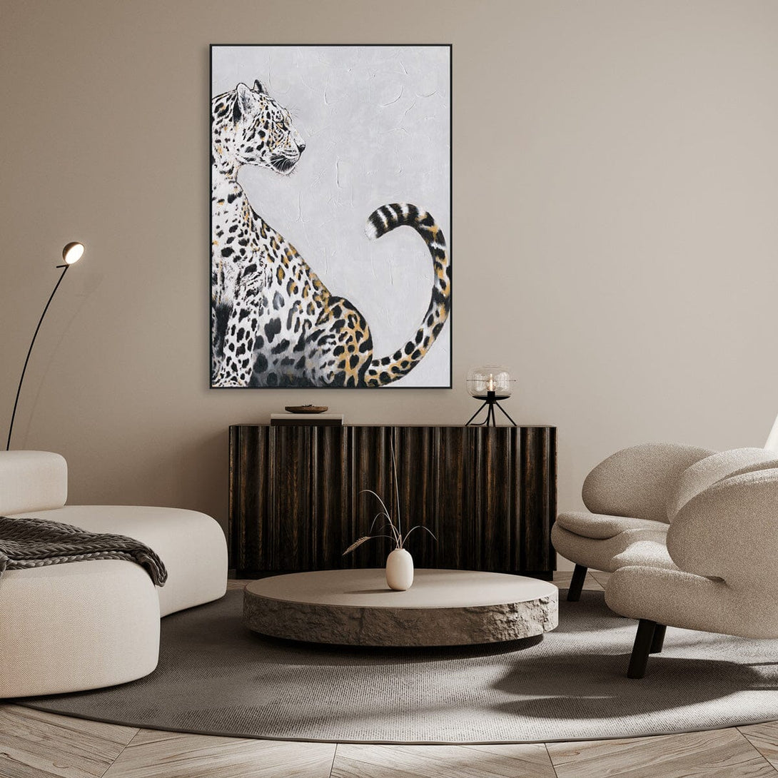 Graceful Gaze - Leopard Oil Painting#L4650 Painting artwepaint 