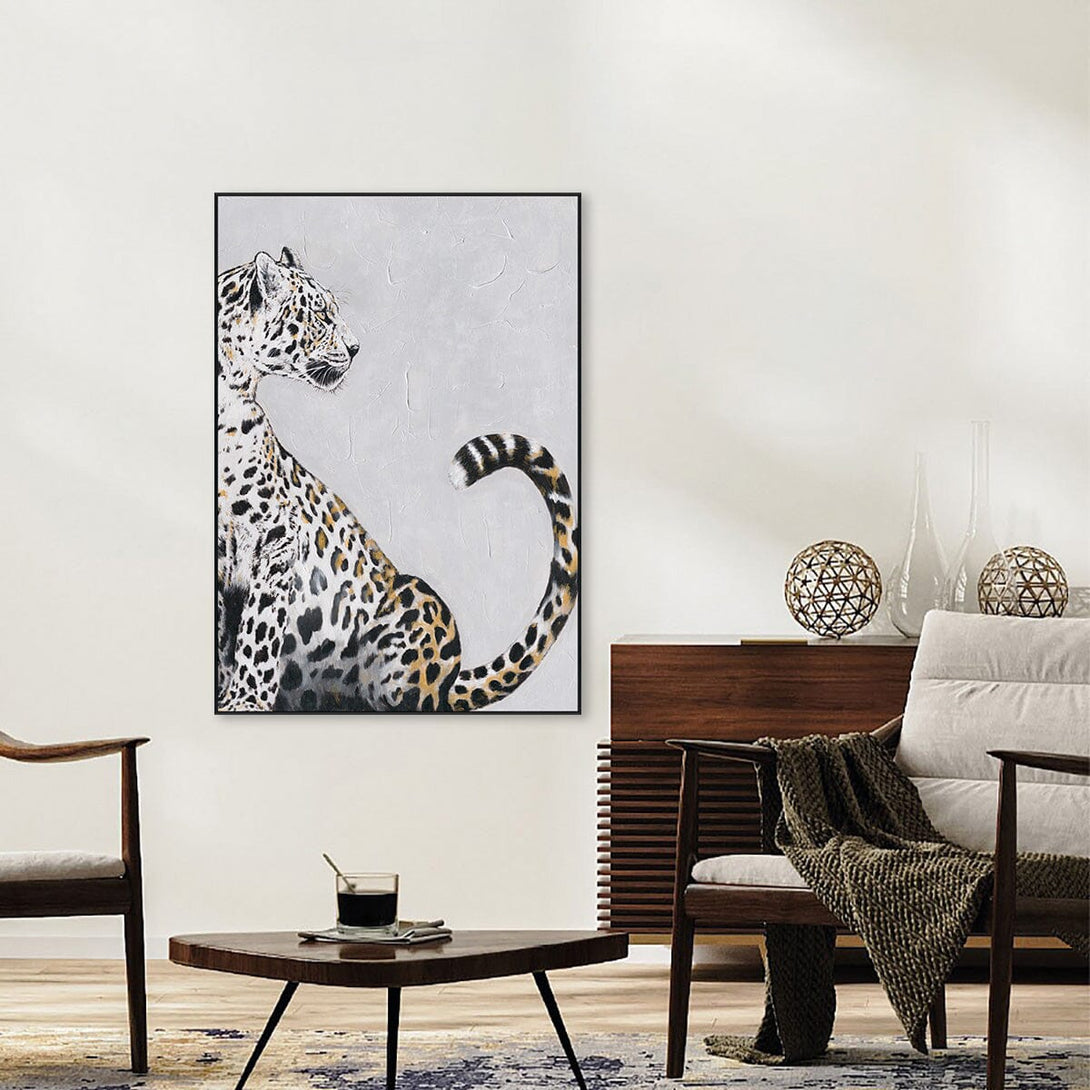 Graceful Gaze - Leopard Oil Painting#L4650 Painting artwepaint 